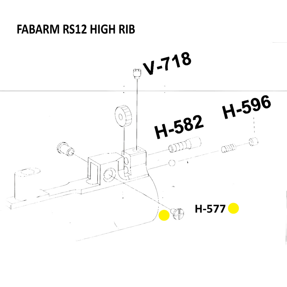 Fabarm Adjustable Rib Front Pin