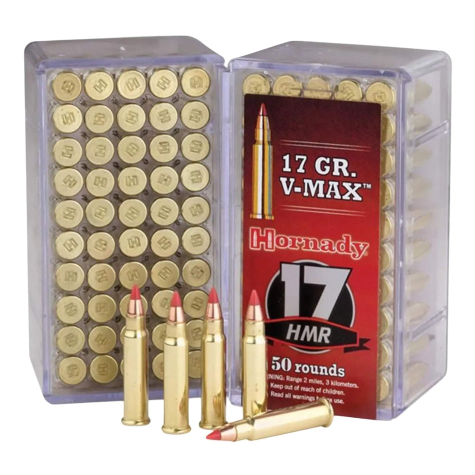 Hornady Varmint Express 17HMR 17gr V-Max 2550fps Ammo