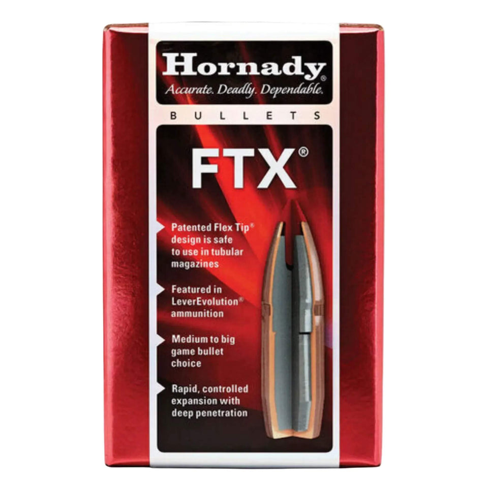 Hornady 45Cal .452 200gr FTX 460S+W Projectiles