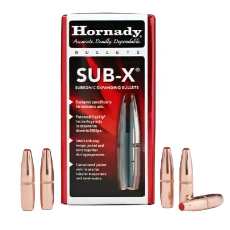 Hornady 30Cal .308 (30-30Win) 175gr SUB-X Projectiles