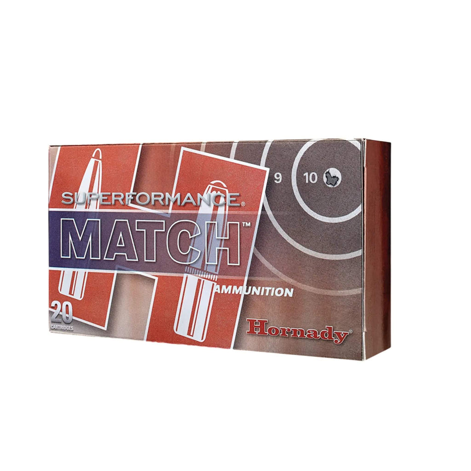 Hornady Superformance Match 223Rem 75gr Boat Tail Hollow Point Match 2930fps Ammo