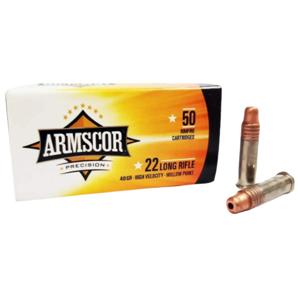 Armscor High Velocity .22LR 40gr Hollow Point Ammo