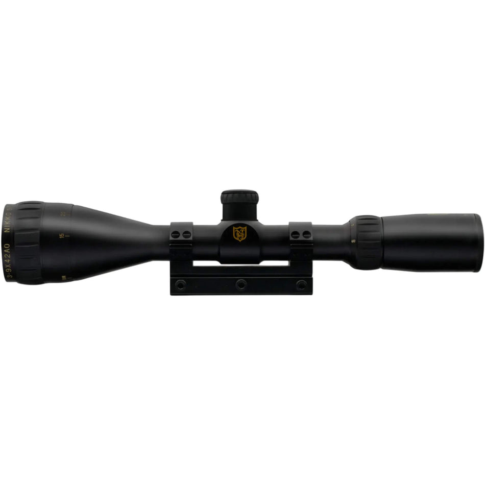 Nikko Stirling Air King 3-9x42 AO 1in. HMD Reticle Riflescope With 1-Piece 3/8in. Mounts