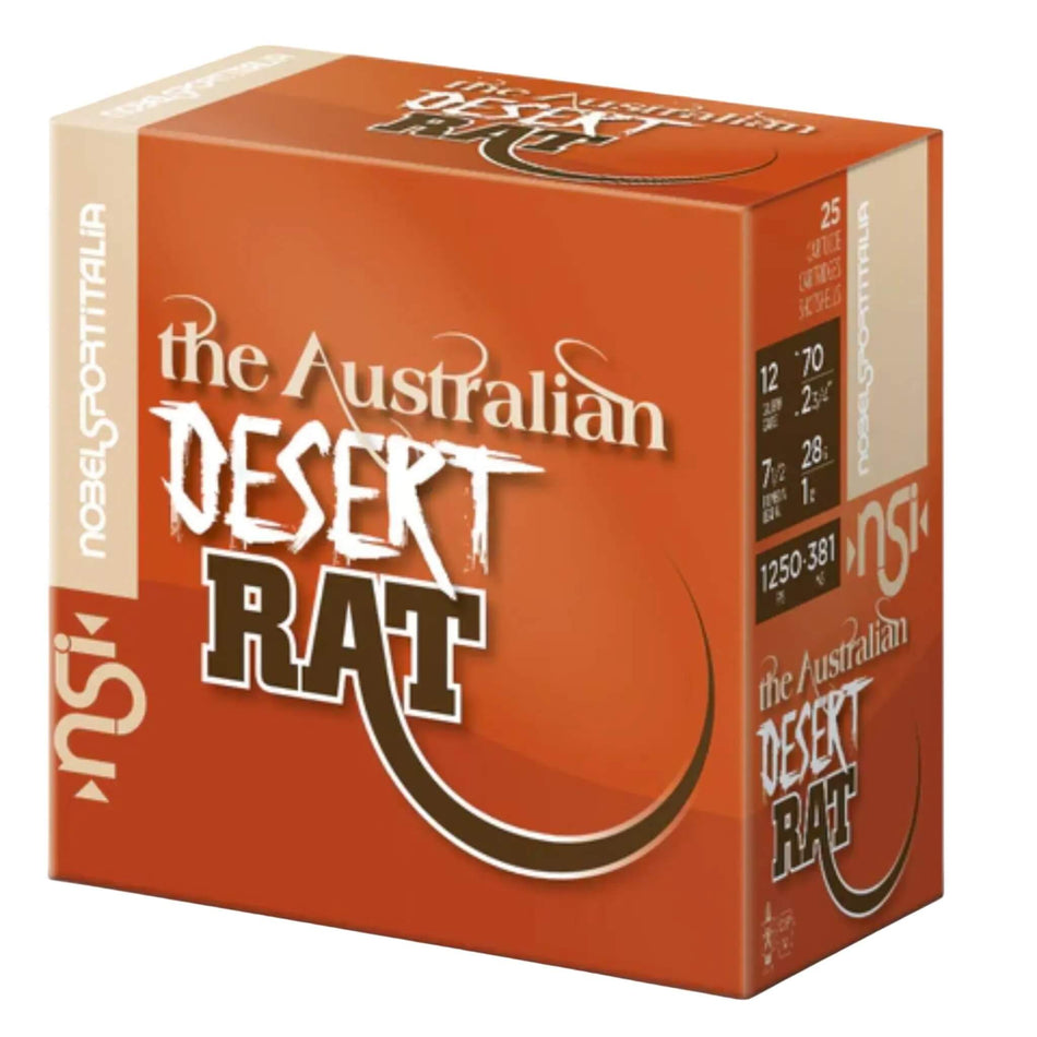 NSI The Australian Desert Rat 12Ga 28Gram Lead 9s Target Load 2-3/4in. 1250fps Ammo