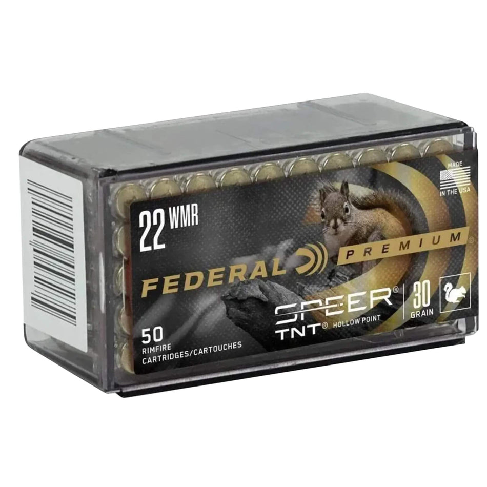 Federal 22WMR 30Gr TNT Jacket Hollow Point 2200Fps Ammo