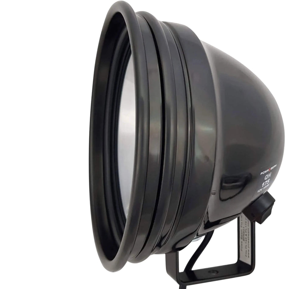 Powa Beam Spotlight 175mm 7in. QH 12V 100W With Roof Bracket