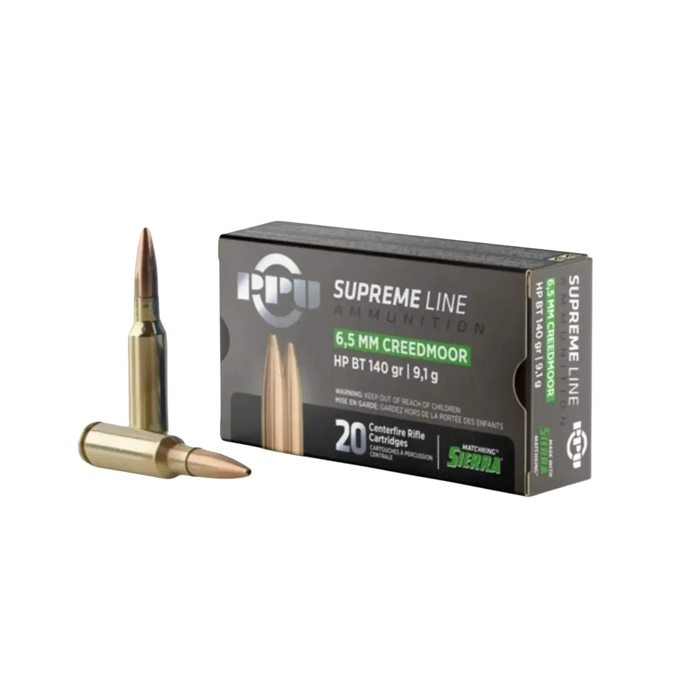 PPU Supreme Line - 6.5Creedmoor 140gr HPBT Sierra Matchking
