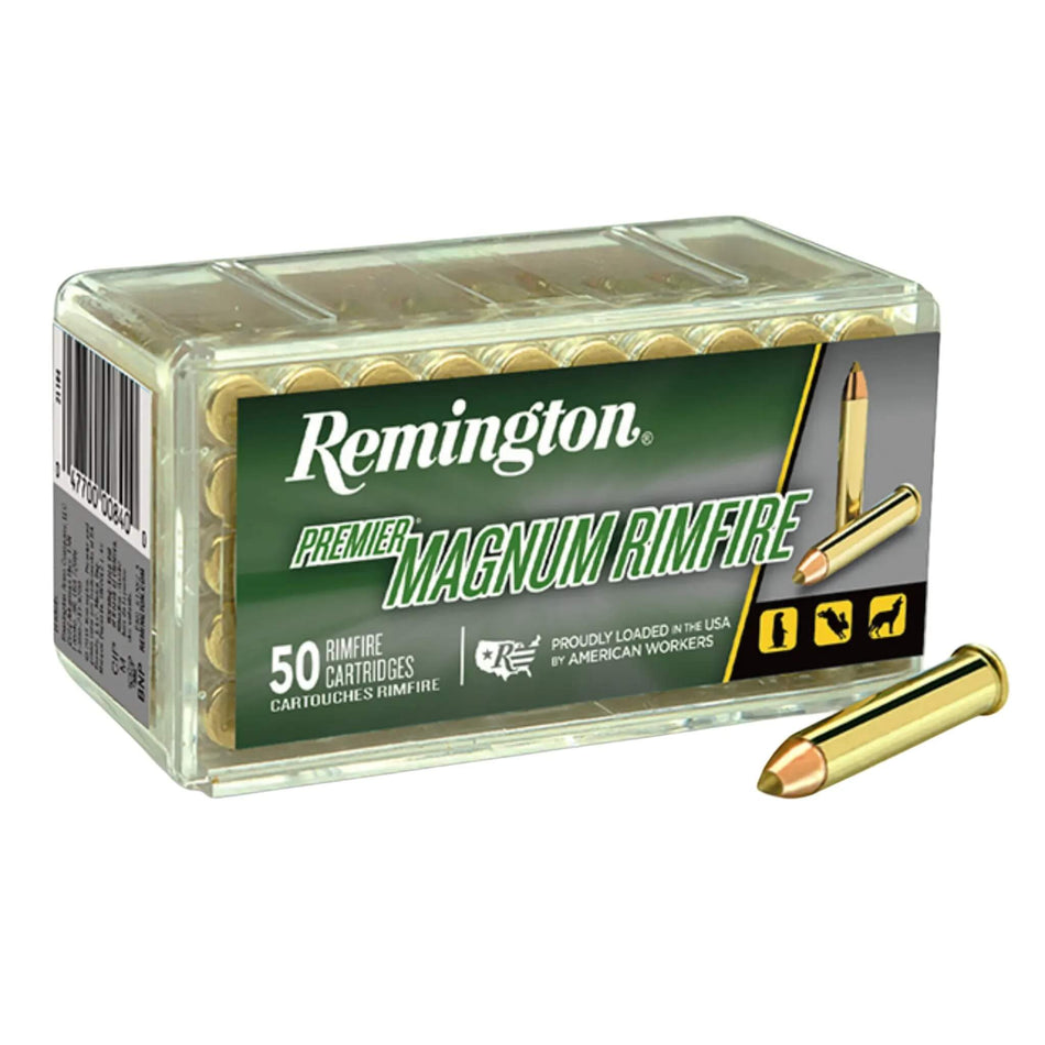 Remington Premier 22WMR 33gr AccuTip-V 2000fps Ammo