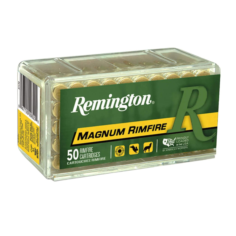 Remington 22WMR 40gr Jacketed Hollow Point 1910Fps Ammo
