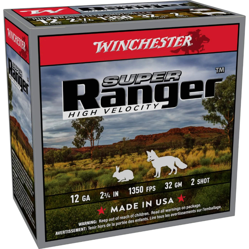 Winchester Super Ranger Field Load 12Ga 2-3/4in. 32Gram Lead 2s 1350Fps Ammo