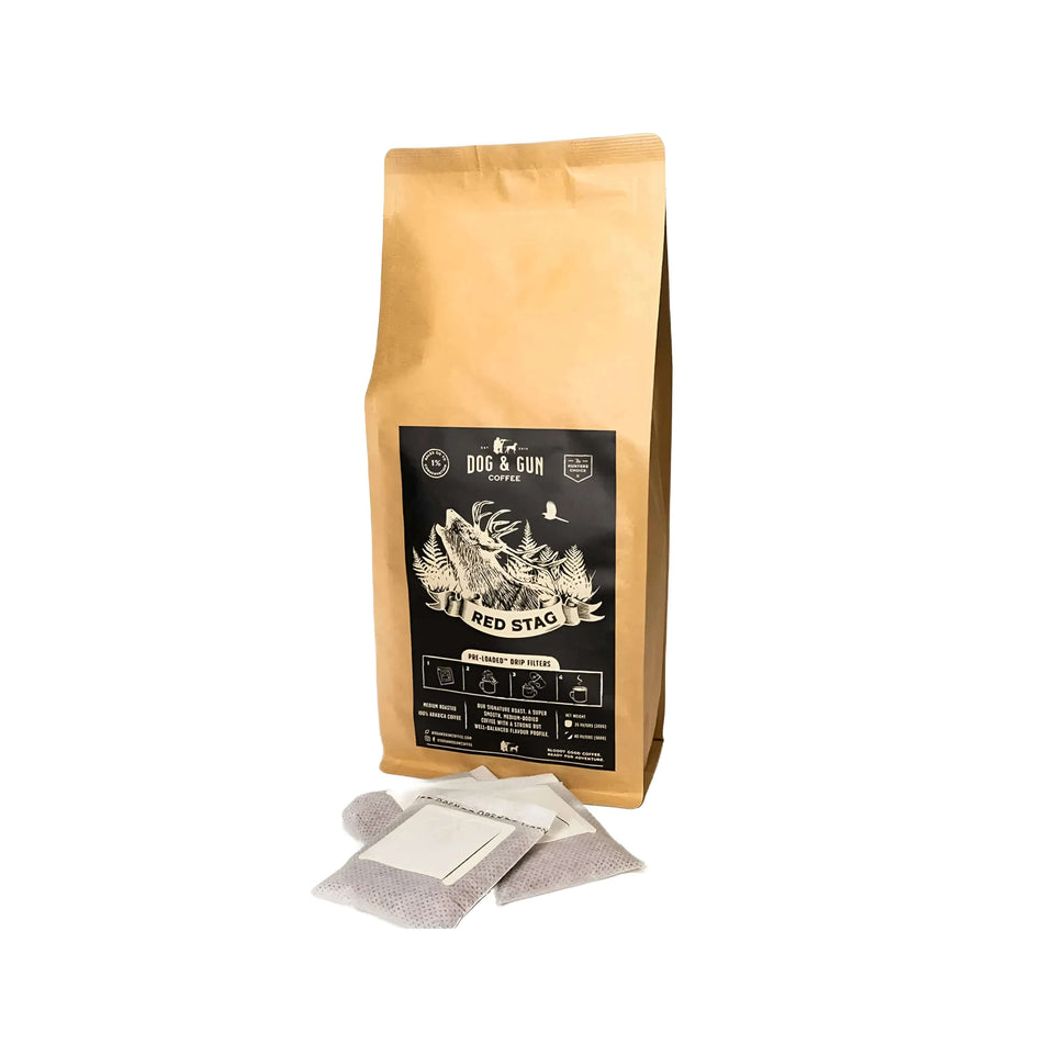 Dog & Gun RED STAG Pre-Loaded Drip Filters Naked Pack