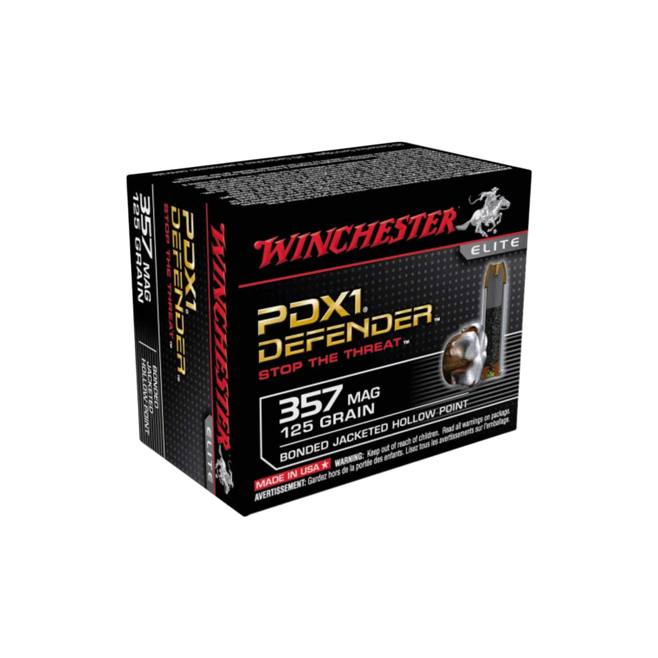 Winchester PDX1 Defender 357Magnum 125gr Bonded PDX1 1325Fps Ammo