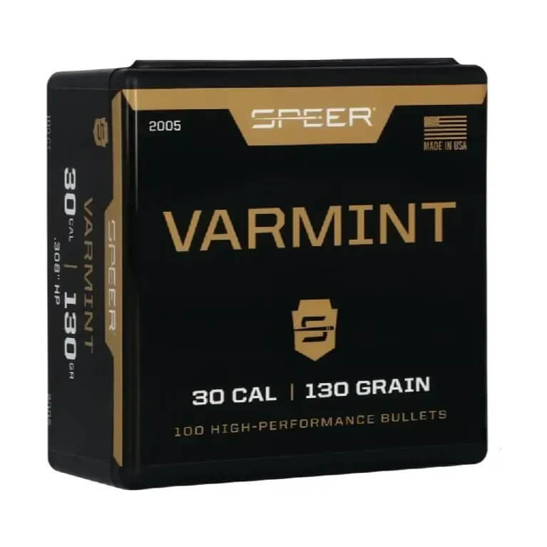 Speer Varmint 30Cal .308 130gr Hollow Point Projectiles