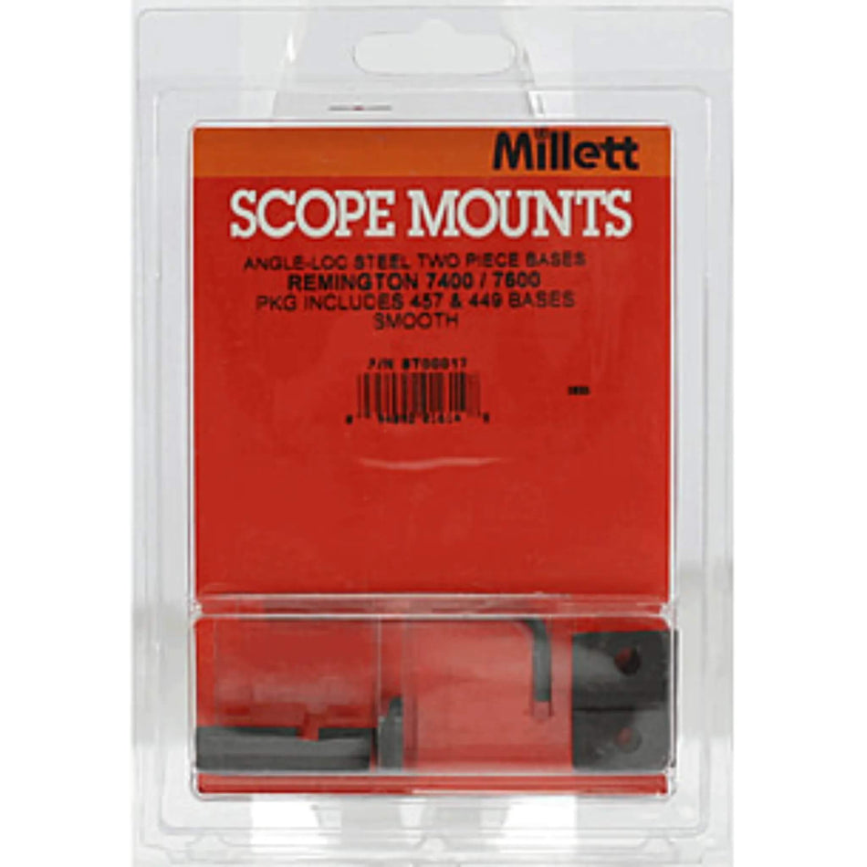 Millett All Steel Angle-Loc Two Piece Bases - Remington 7400/7600