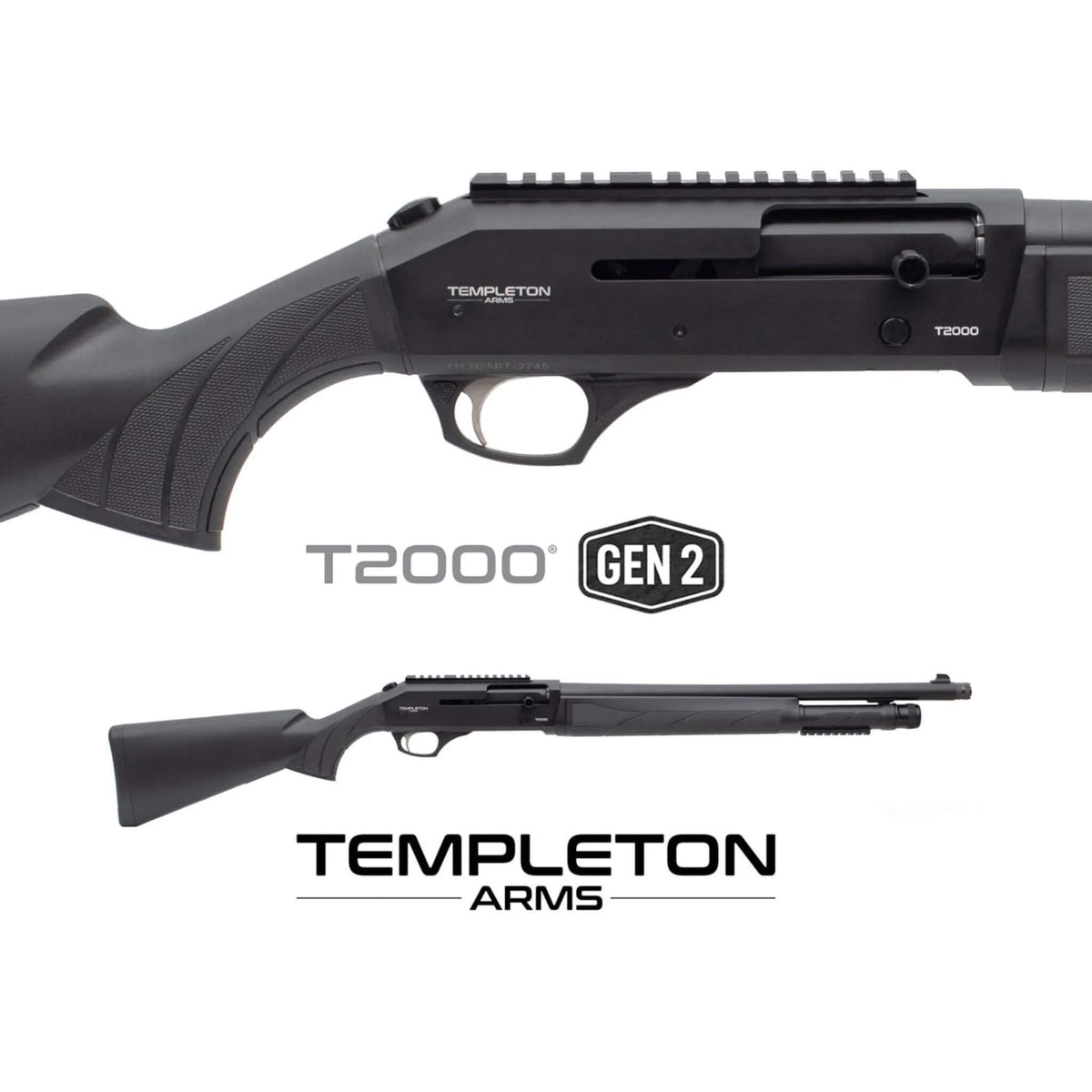 New Templeton T2000 Tactical Gen 2 R/Hand12Ga SH/BA 5+1 Mag 20in ...