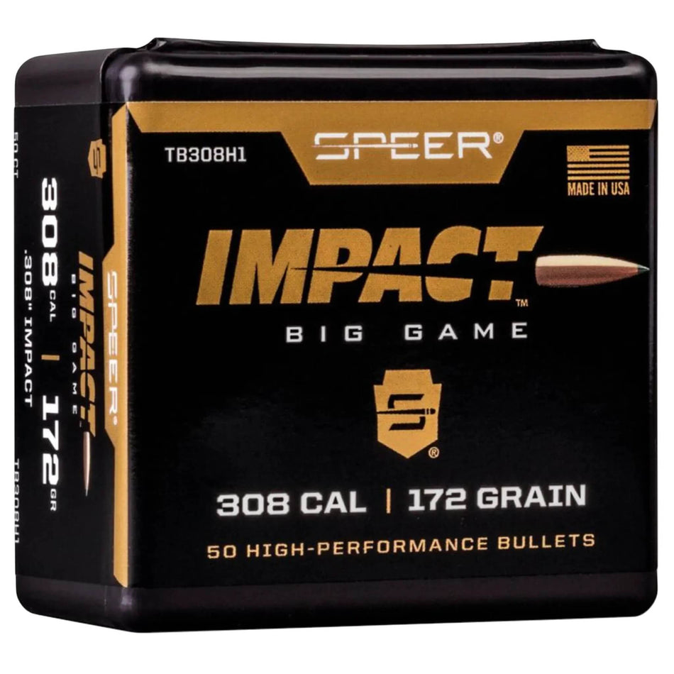 Speer Impact Big Game 30cal .308 172gr Projectiles