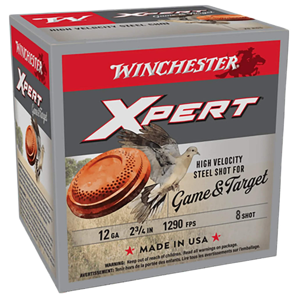 Winchester XPERT Steel Shot 12Ga 28Gram Steel 8s 2-3/4in. 1290fps Ammo
