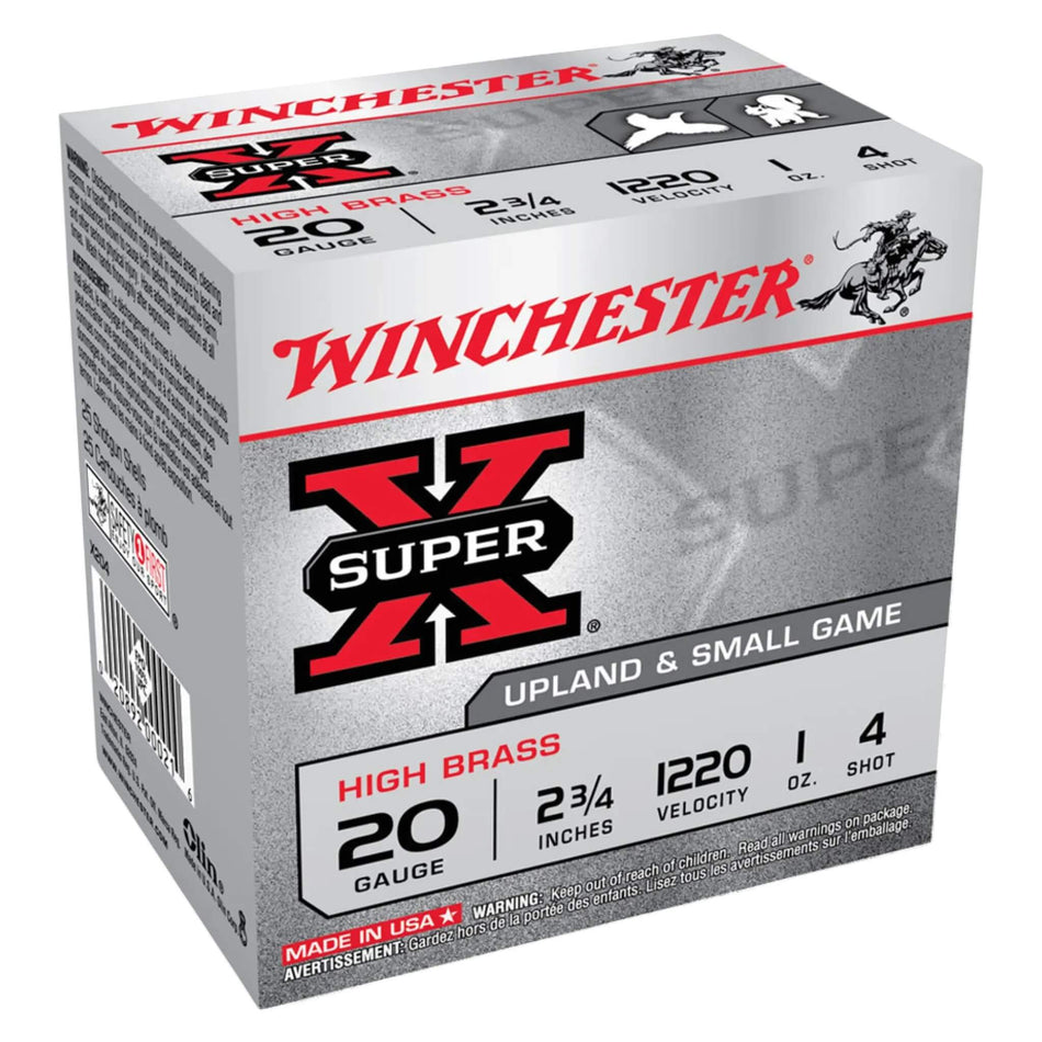 Winchester Super X HS 20Ga 28Gram Lead 4s Field Load 2-3/4in. 1220fps