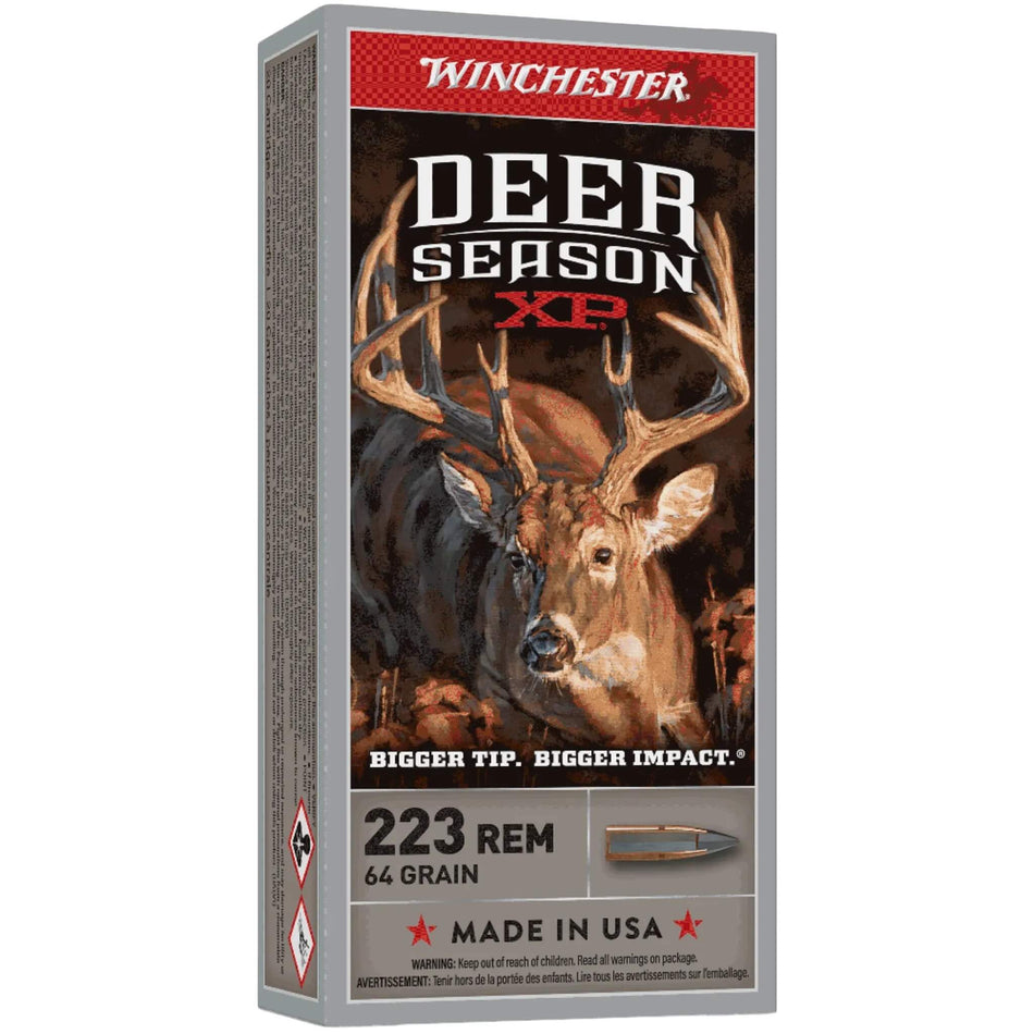 Winchester Deer Season XP 223Rem 64gr Extreme Point 3020Fps Ammo