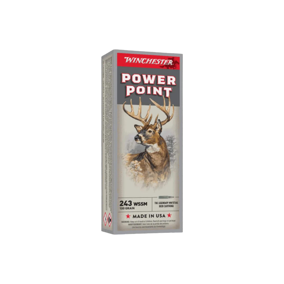 Winchester Super X 243WSSM 100gr Power-Point 3110Fps Ammo