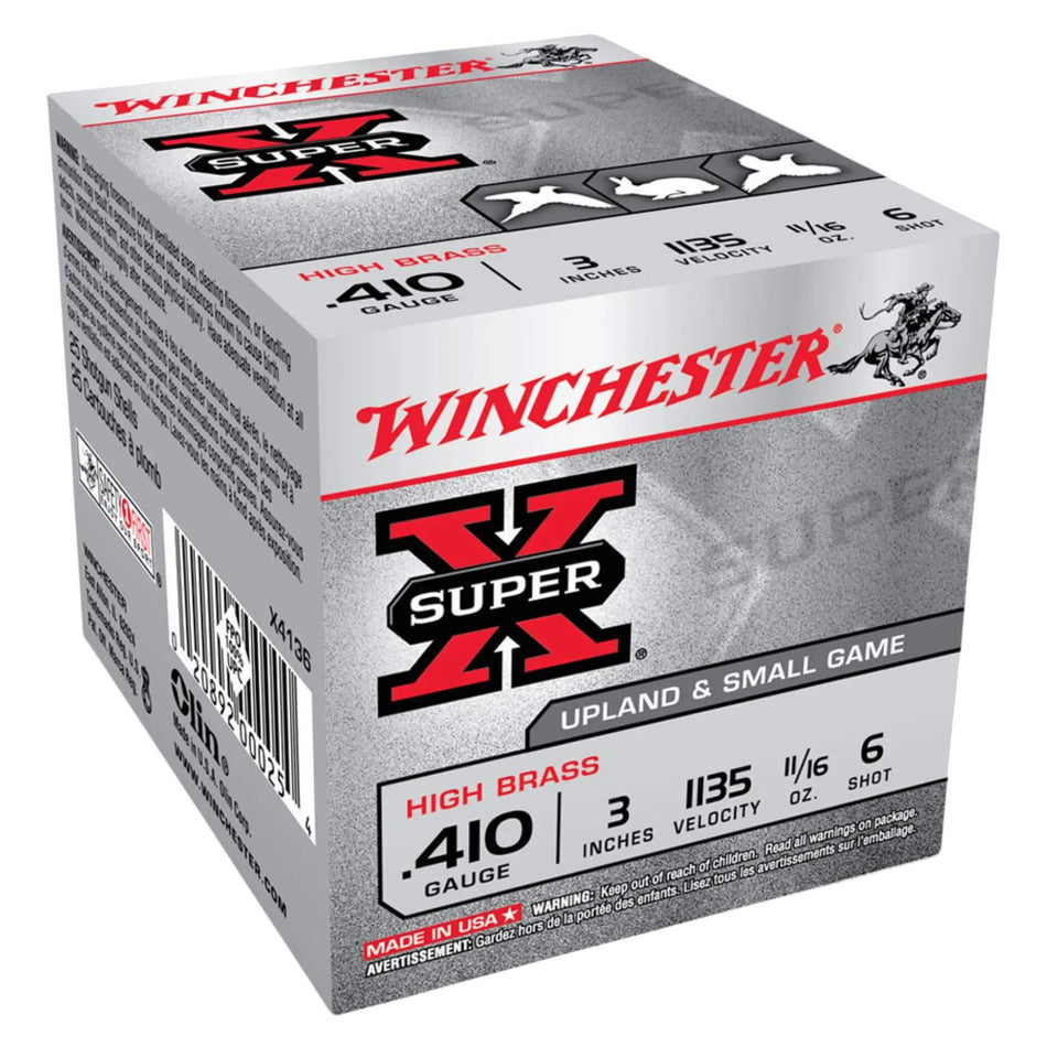 Winchester Super X 410Ga 19Gram Lead 6s Field Load 3in. 1135fps Ammo