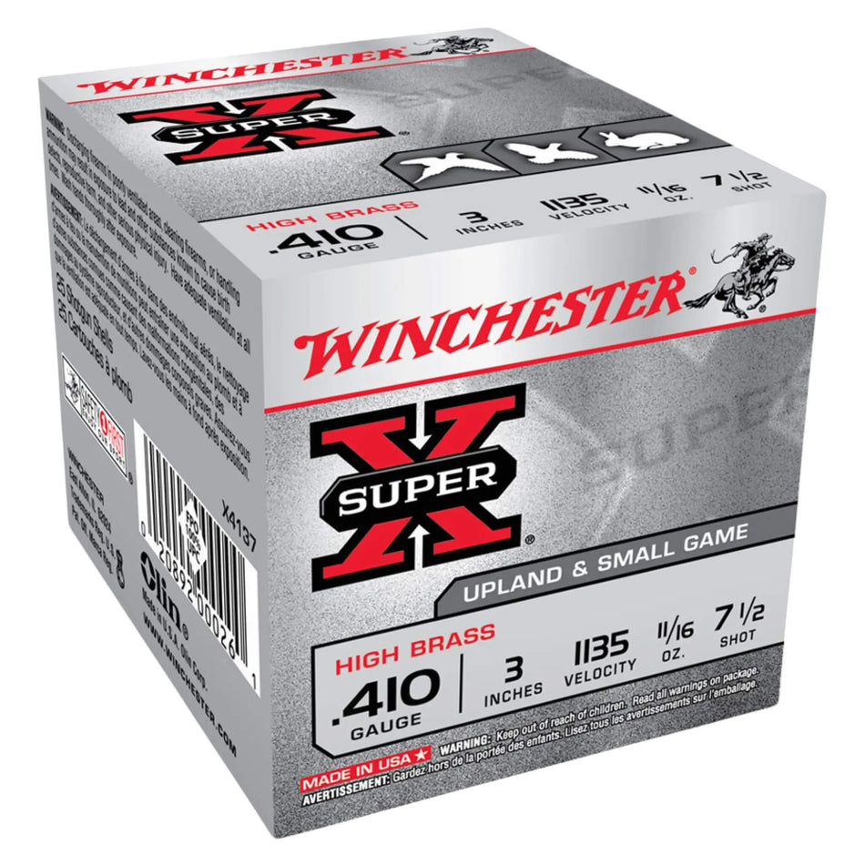Winchester Super X 410Ga 19Gram Lead 7.5s Target Load 3in. 1135fps Ammo