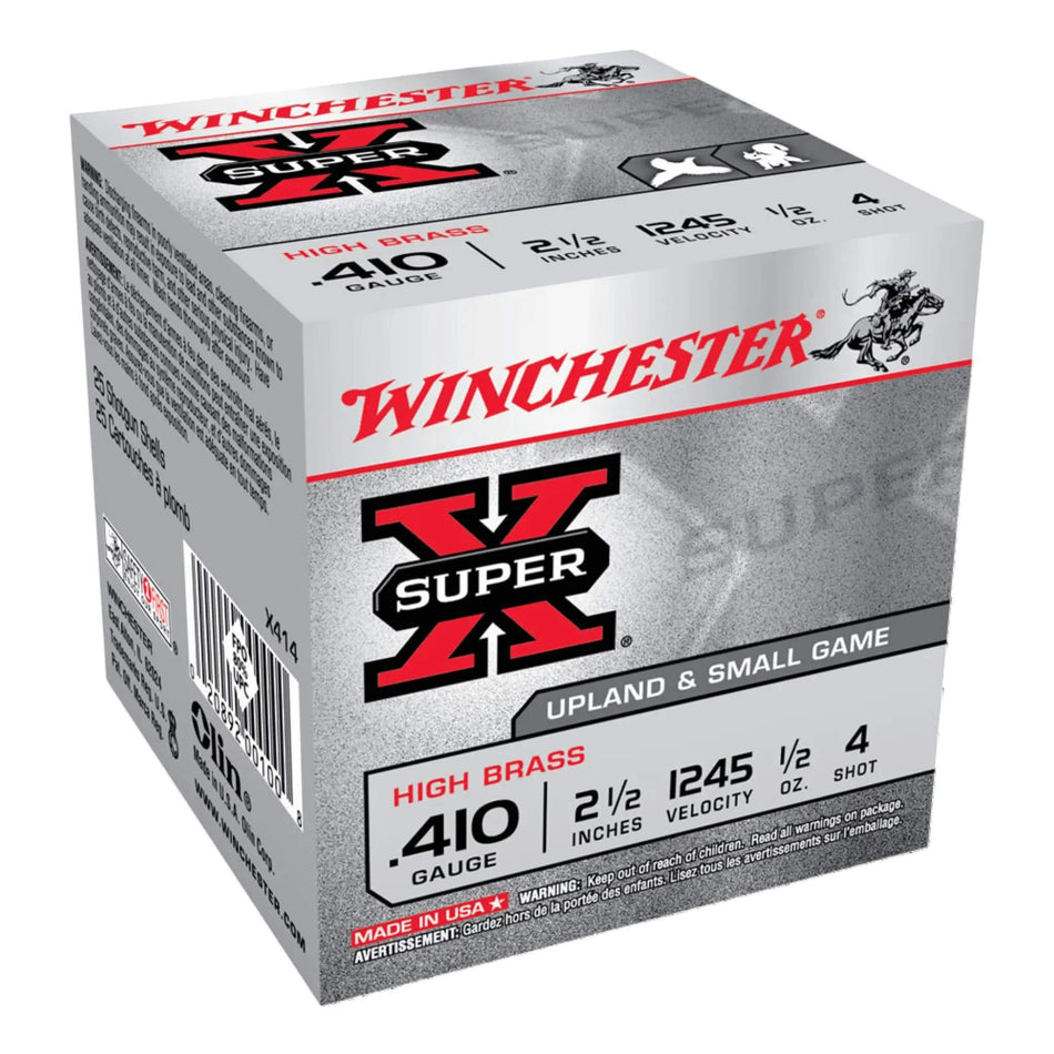 Winchester Super X 410Ga 14Gram Lead 4s Field Load 2-1/2in. 1245fps