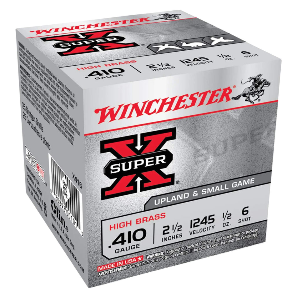 Winchester Super X 410Ga 14Gram Lead 6s Field Load 2-1/2in. 1245fps Ammo