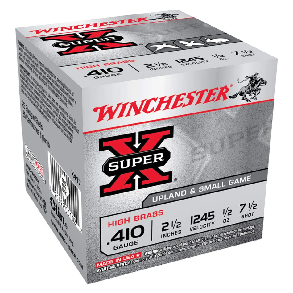 Winchester Super X 410Ga 14Gram Lead 7.5s Target Load 2-1/2in. 1245fps Ammo