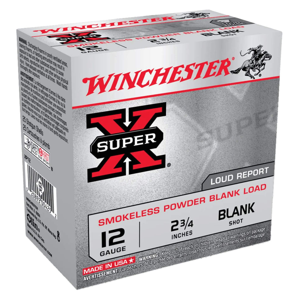 Winchester Super X Trial Popper 12Ga. Blank Load  2-3/4in Ammo