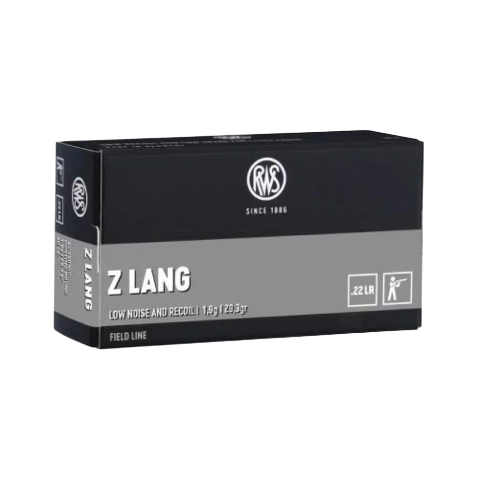 RWS Z Lang 22LR 29.3gr Lead Round Nose 770fps Ammo
