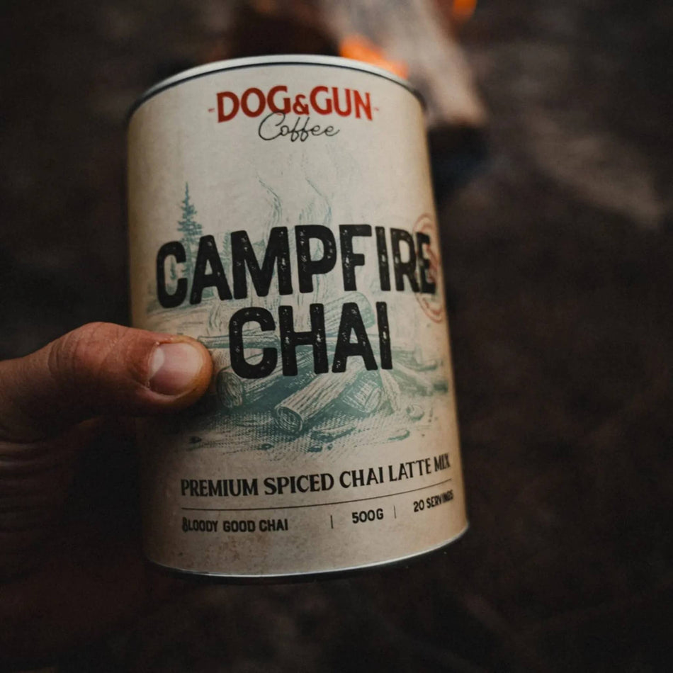Dog & Gun CAMPFIRE CHAI 500gm Tin