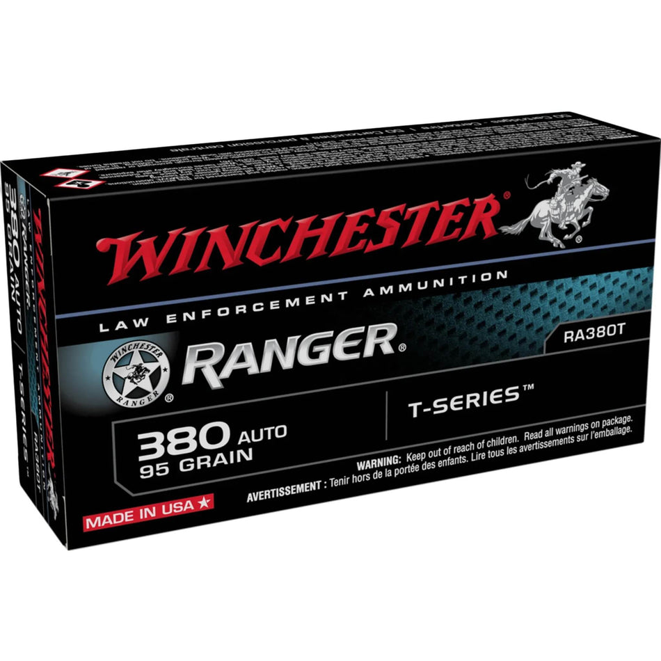 Winchester Ranger 380Auto 95gr T-Series SXT 1000fps Ammo
