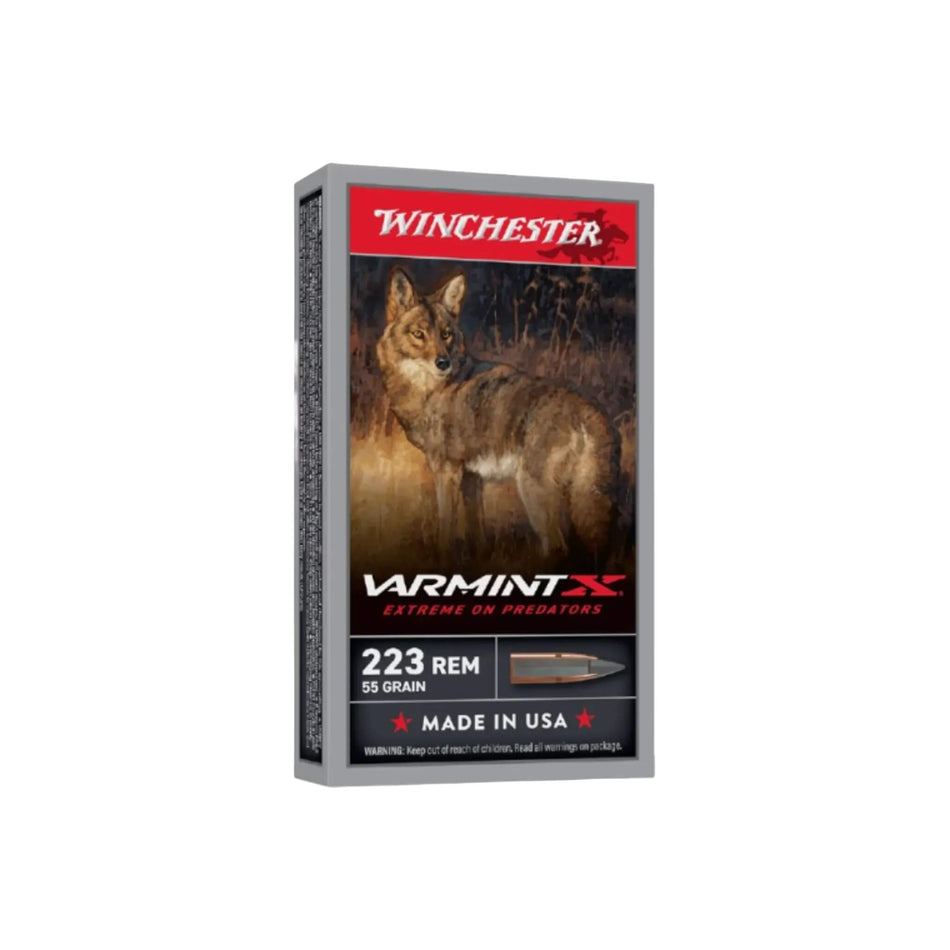 Winchester Varmint X 223Rem 55gr PT 3240fps Ammo